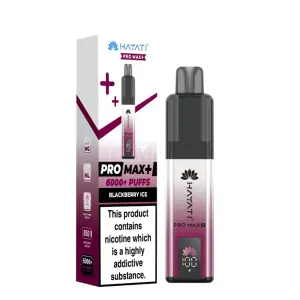Hayati Pro Max Plus 6000 Prefilled Pod Kit - 20mg | Blackberry Ice